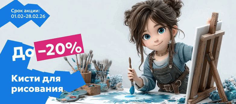 Кисти для рисования 20%