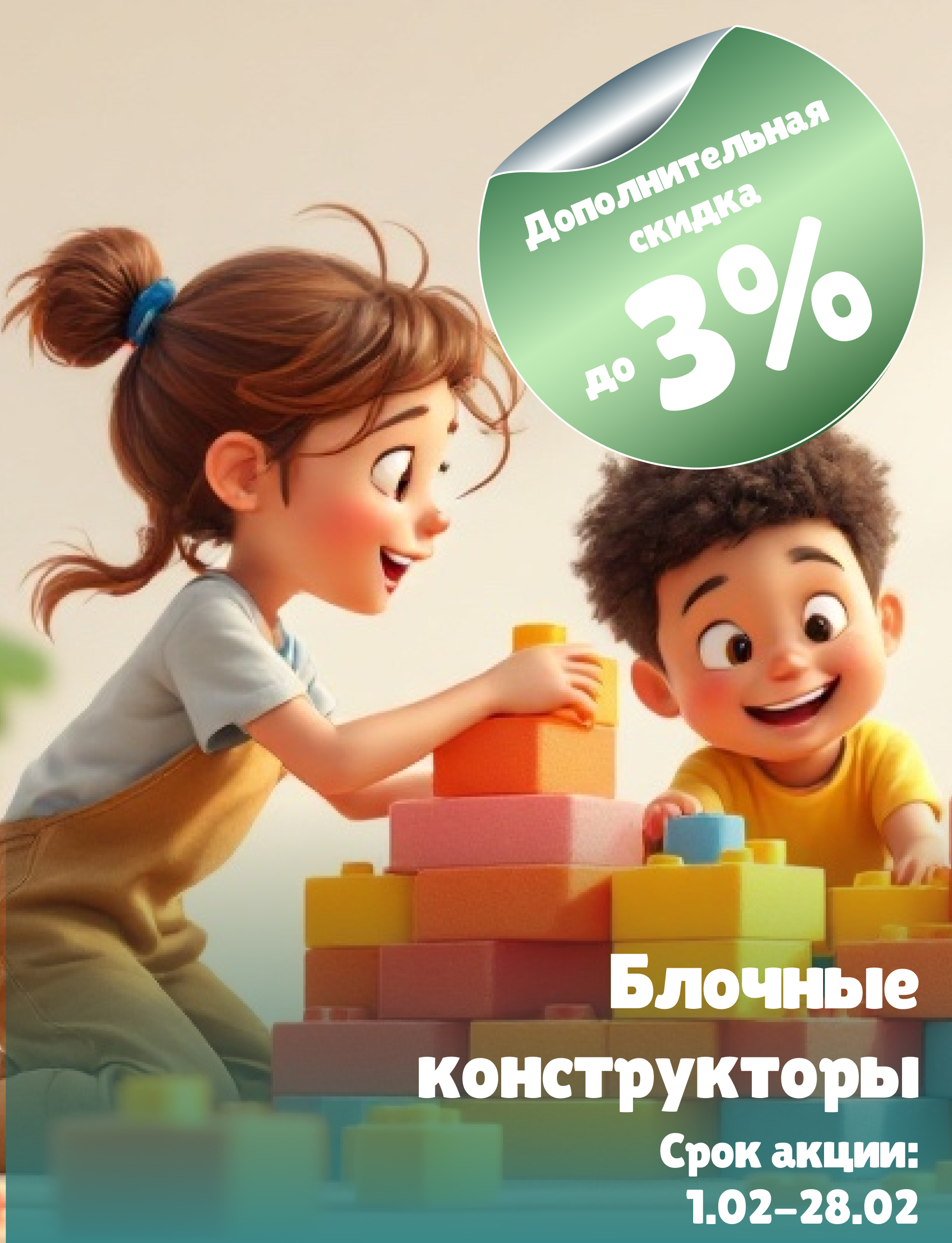 3% доп. скидка Блочные конструкторы Китай